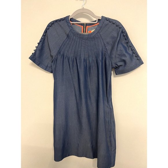 Ted Baker London Shift Dress Navy Blue Size Ted 1 US 4 Retail $295 - Picture 11 of 15